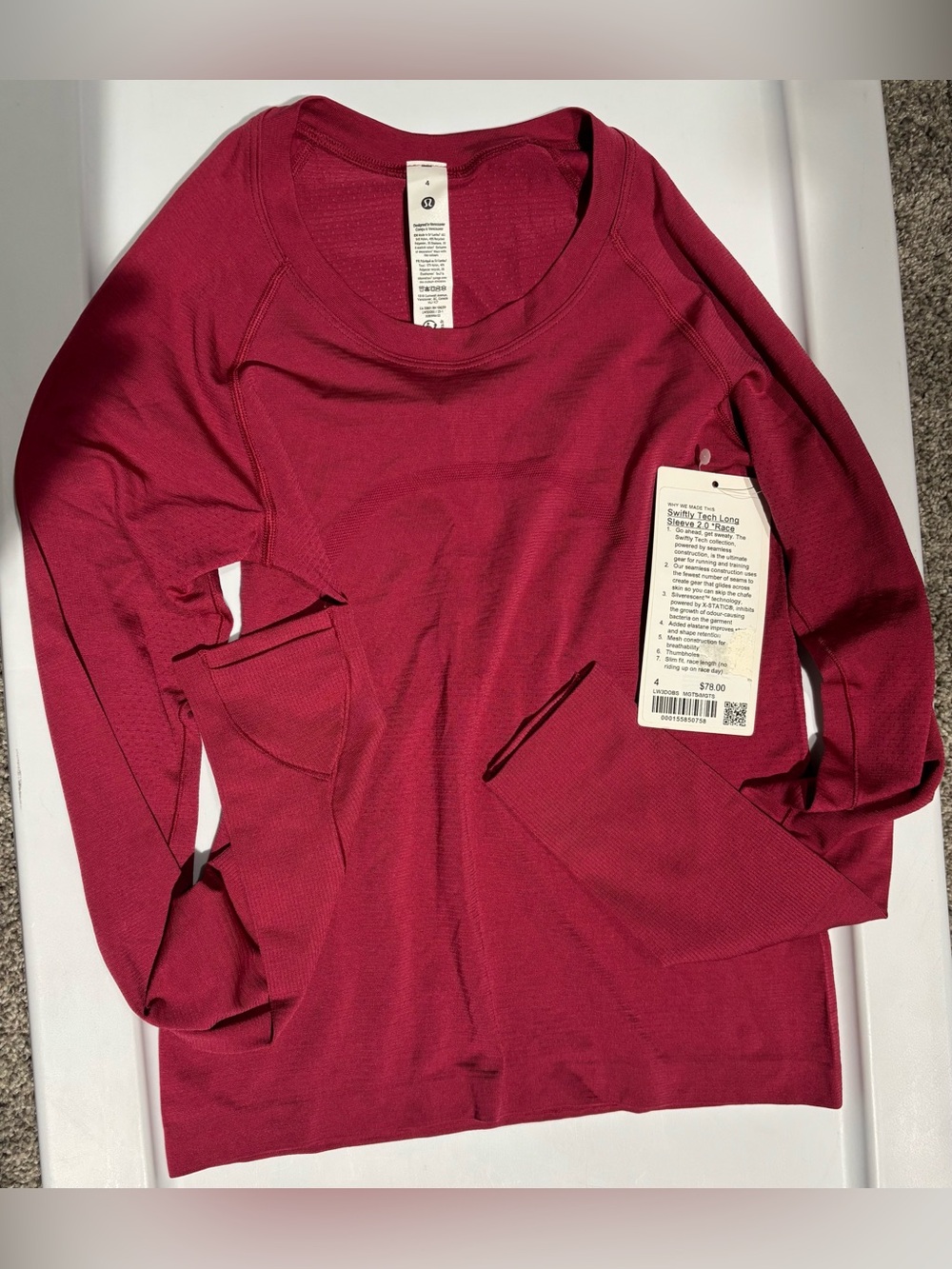 Lululemon Swiftly Long Sleeve